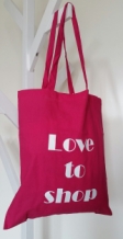 images/productimages/small/Katoenen tas Love to Shop fuchsia.jpg